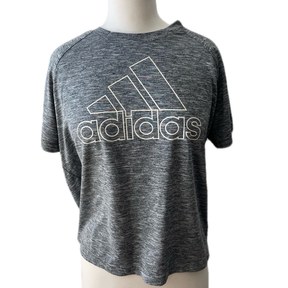 Adidas Heather Gray Work Out Top